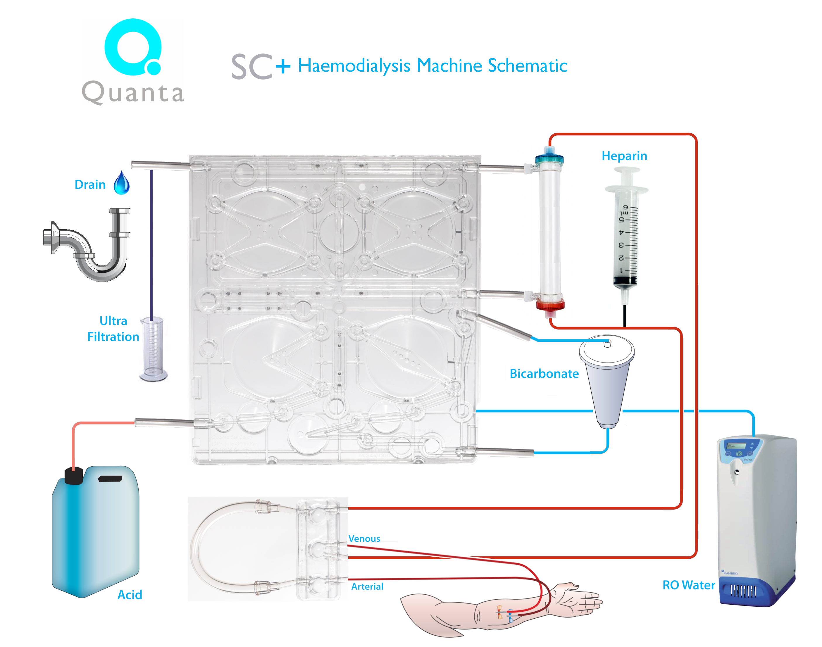 Quanta SC+ Haemodialysis Machine Schematic
